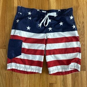 SHEIN Stars and Stripes Men's Swim Trunks